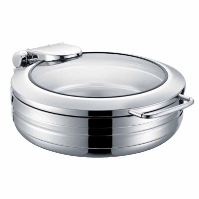 Chafing Dish Lux 2/3 Round 6L (Cyl-6Y) - 1