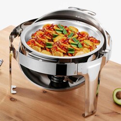 Chafing Dish Roll Top Yuvarlak 6 L (CDC-6) - 3