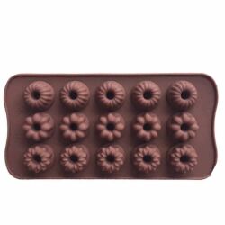 Çikolata Kalıbı - Silikon - Karışık Çiçek (SCK-10) - EPINOX PASTRY