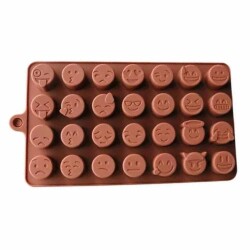 Çikolata Kalıbı - Silikon - Karışık Emoji (SCK-43) - EPINOX PASTRY