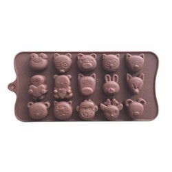Çikolata Kalıbı - Silikon - Karışık Hayvanlı (SCK-21) - EPINOX PASTRY
