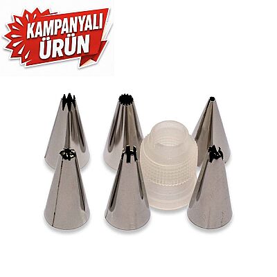 Decorating Tip Set 6 Pieces (Ads-06) - 1