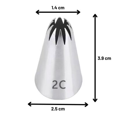 Duy Kapalı Yıldız - 10 Diş / 25x14x39 (DY-2C) - 3