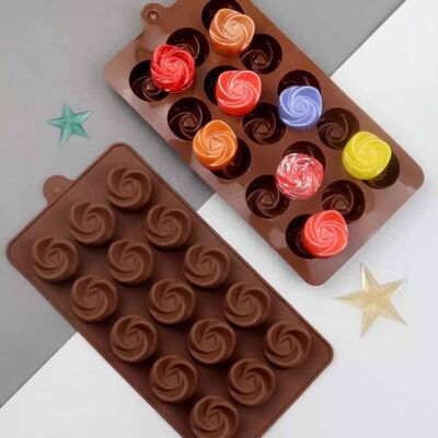 Silicone Chocolate Mould Rose (Gl-21) - 5