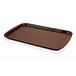 Tepsi Plastik (ABS) Dikdörtgen 36x27cm Kahve (TPK-3627) - 2