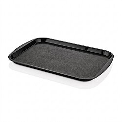 Tepsi Plastik (ABS) Dikdörtgen 36x27cm Siyah (TPS-3627) - 2