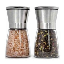 Tuz/Biber Değirmeni Çelik Kapak Cam Hazne 13 cm (CSM-130) - 2
