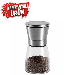 Tuz/Biber Değirmeni Çelik Kapak Cam Hazne 13 cm (CSM-130) - EPINOX