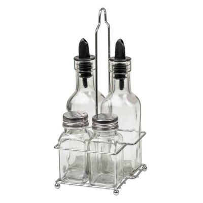 Yasemin 2 Yağlık 200 ml + 2 Tuzluk Set (YST-04) - 1